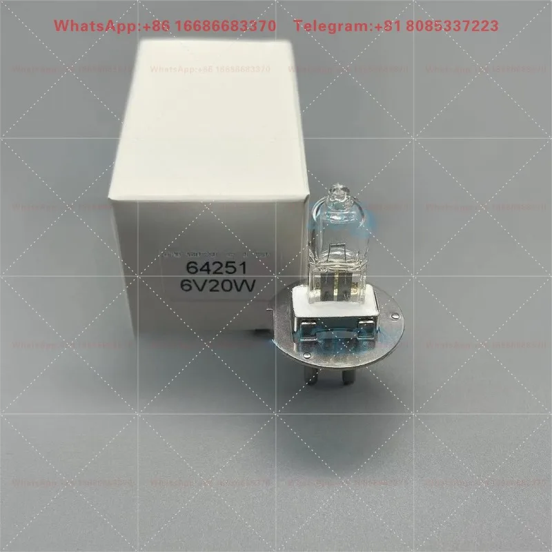 2PCS HLX64251 YZ-5X PG22 6V20W Halogen Bulb Slit Lamp Microscope Optical Replacement Instrument Bulb Parts