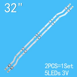 3V LED TV Backlight For Samsung 32inch CSP 5leds V7DN-320SM0-R1 2Pcs/Set LED Light Strip TV Repair UE32M4005AW UN32M4500AF