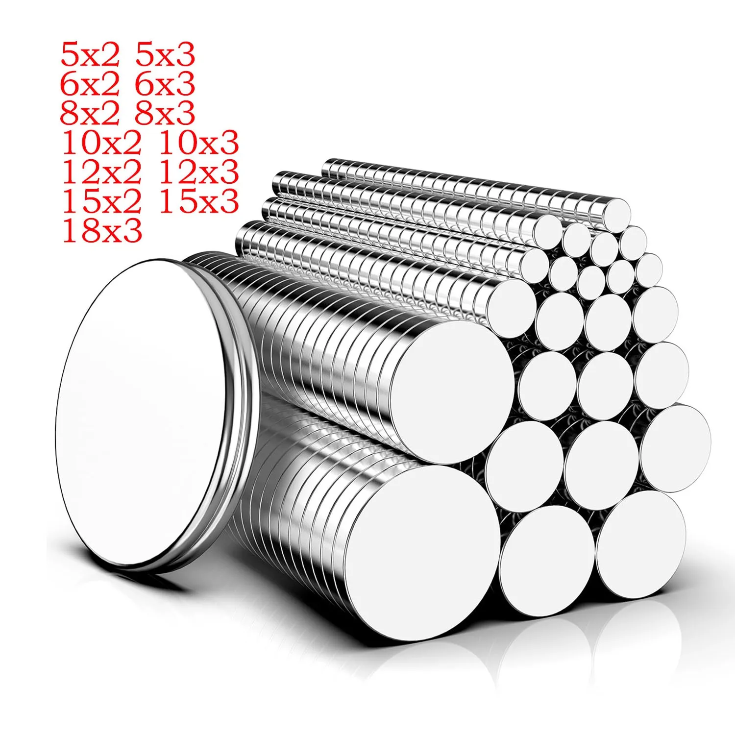 10-50Pc Super Strong Neodymium Magnet Round Magnetic Fridge NdFeB Magnets Neodymium Powerful Disc imanes Strong Magnetic Magnets