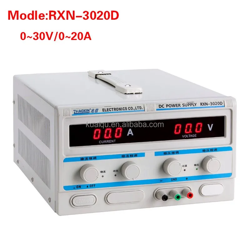 High Quality RXN-3020D 30v 20a digital adjustable Linear DC Switching Power Supply