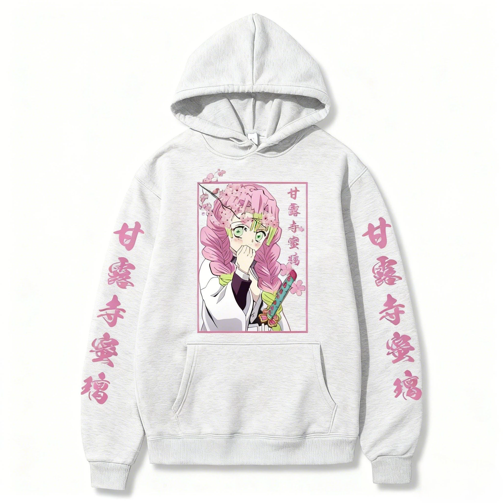 

Kimetsu No Yaiba Mitsuri Kanroji Anime Hoodie Sweatshirt Unisex Pullover Casual Streetwear Cosplay Winter 2026 Long-sleeved Tops