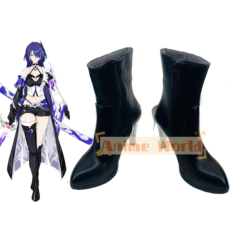 Honkai: Star Rail Acheron Cosplay Shoes Halloween Carnival Boots Custom Made