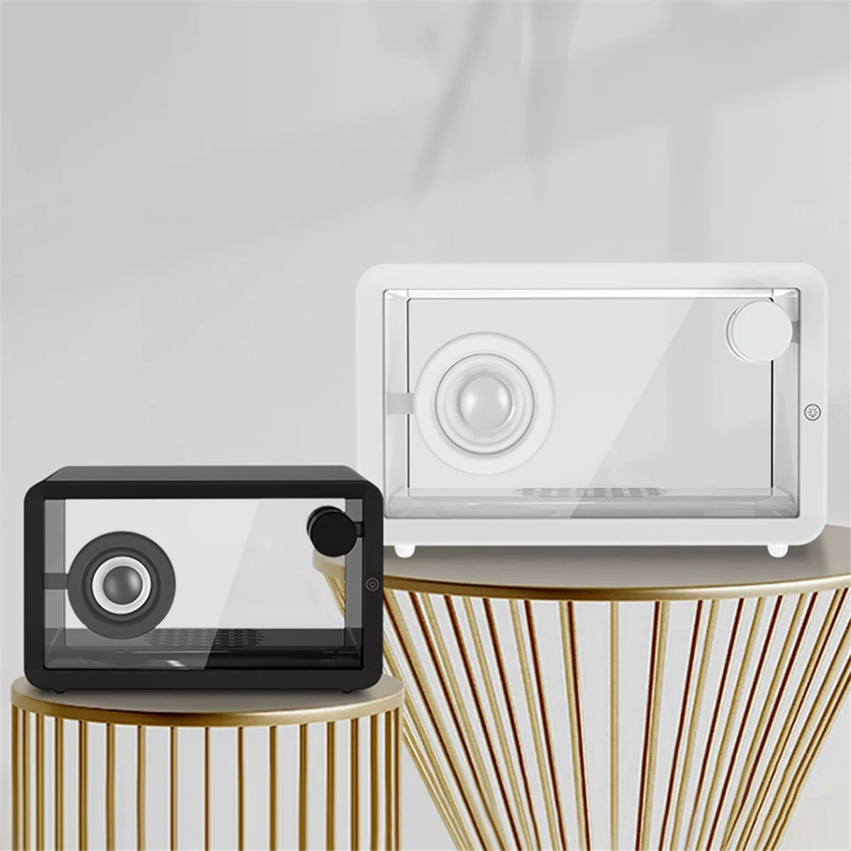 

Transparent Bluetooth Speaker Portable Colorful RGB Simple Desktop Small Speaker LED Atmosphere