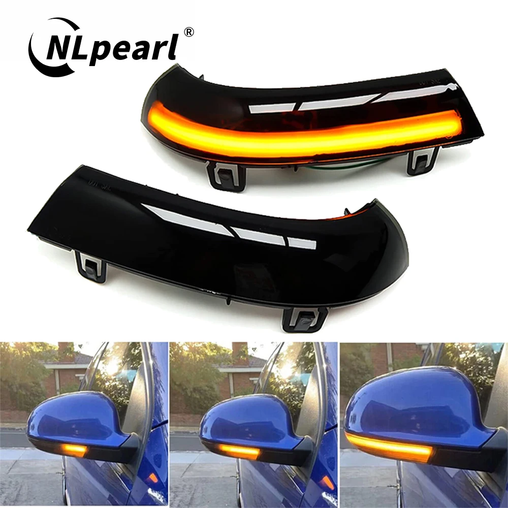 2pcs Dynamic Blinker For VW GOLF 5 MK5 Jetta GTI Passat B5.5 B6 Sknda Superb B5 Sharan LED Turn Signal Mirror Indicator Light