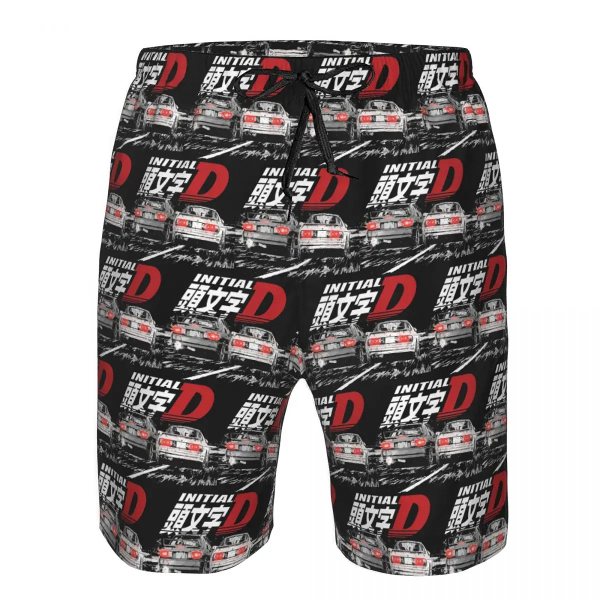

Initial D - Mountain Drift Racing Tandem Takahashi FC Vs Kyoichi Trunks Beach Board Shorts Casual Quick Dry Summer Men Pants