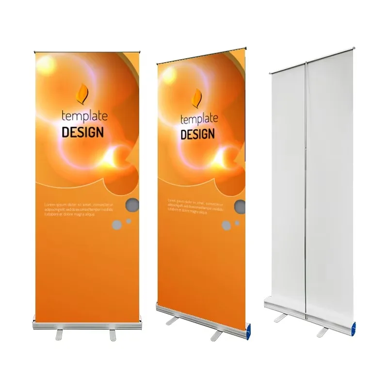 Soporte de pancarta de fondo publicitario de pancarta de marketing enrollable retráctil de aluminio clásico más vendido