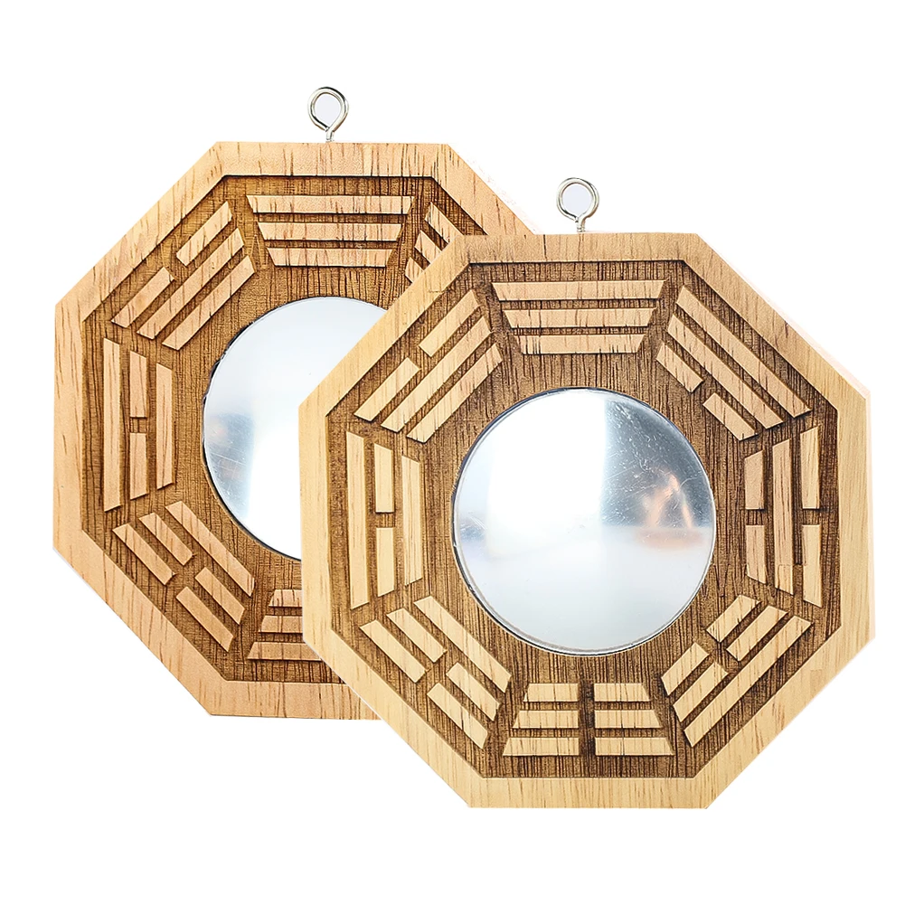 

Chinese Taoism Concave Convex The Eight Trigrams Mirror Amulet Ornament Mythical Animals Mascot Feng Shui DIY Wall Hanging Decor
