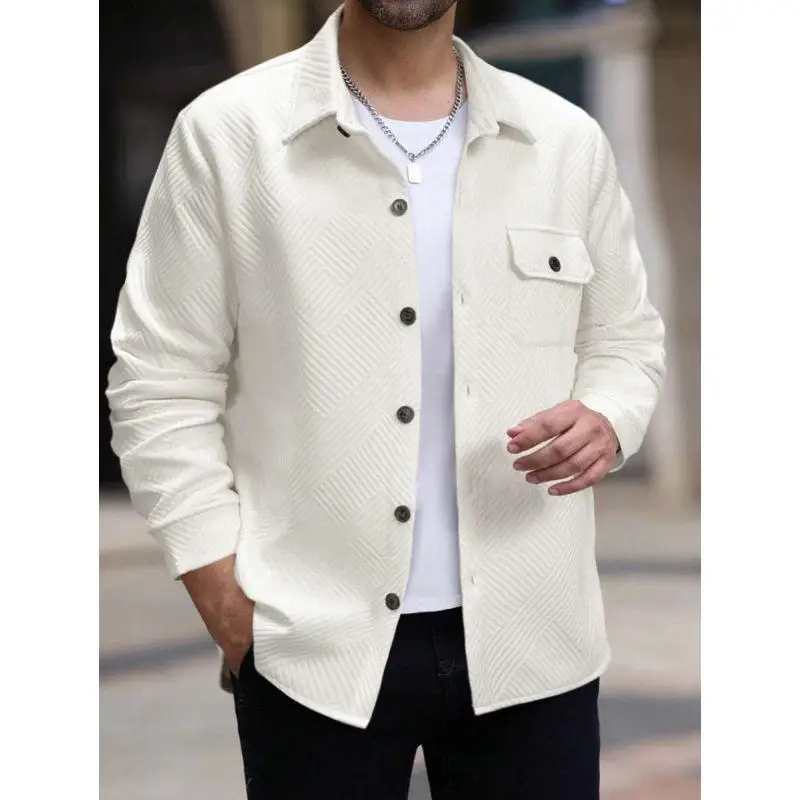 

Workwear Style Open Cardigan Set Casual Sporty Four Seasons Seven Sleeve Length Cross Border Men's Fashion Ensemble