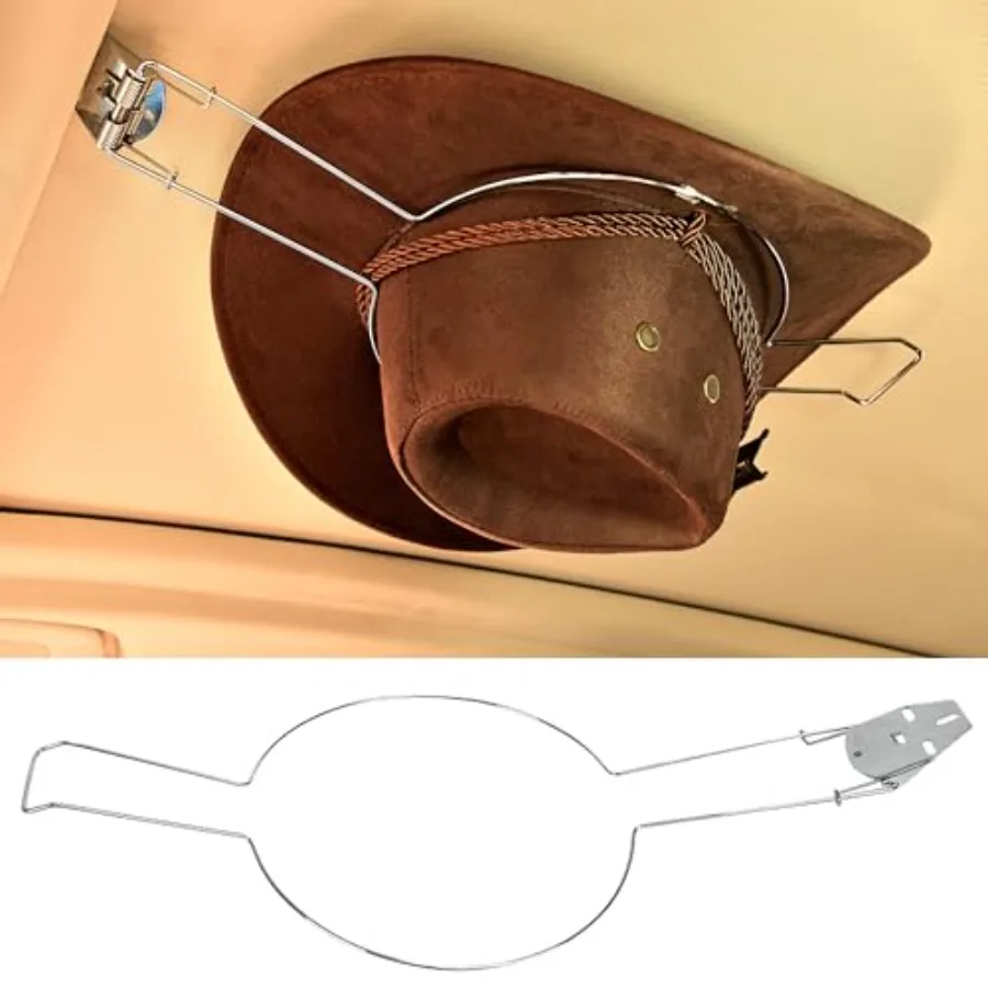

Cowboy Hat Holder for Truck Hat Holder Auto Car Hat Hanging Rack Holder Hat Organizer Stand for Truck Car Accessories 1