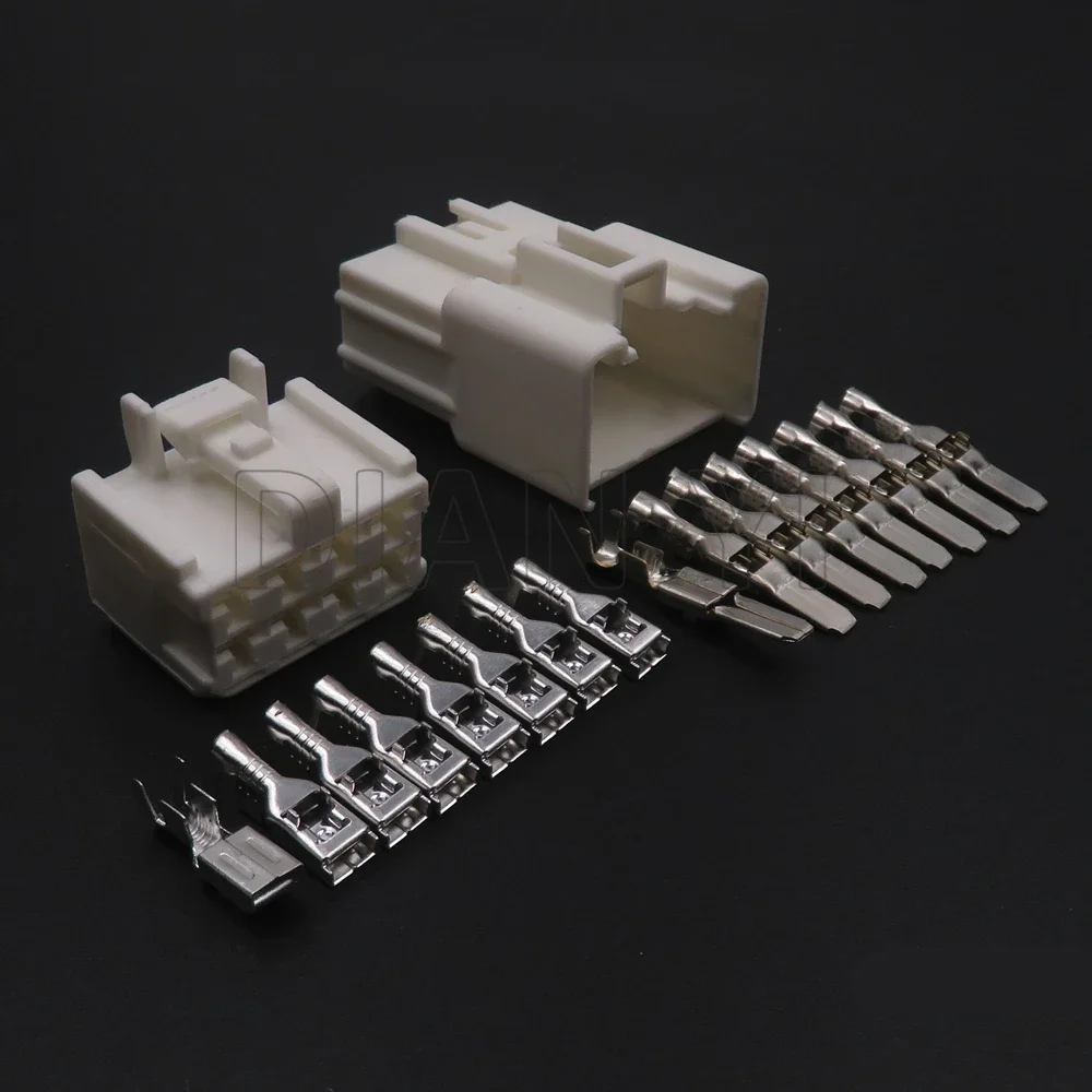 1 Set 8 Way AC Assembly Auto Plastic Housing Connector With Cables Car Unsealed Sockets With Terminal 90980-11615