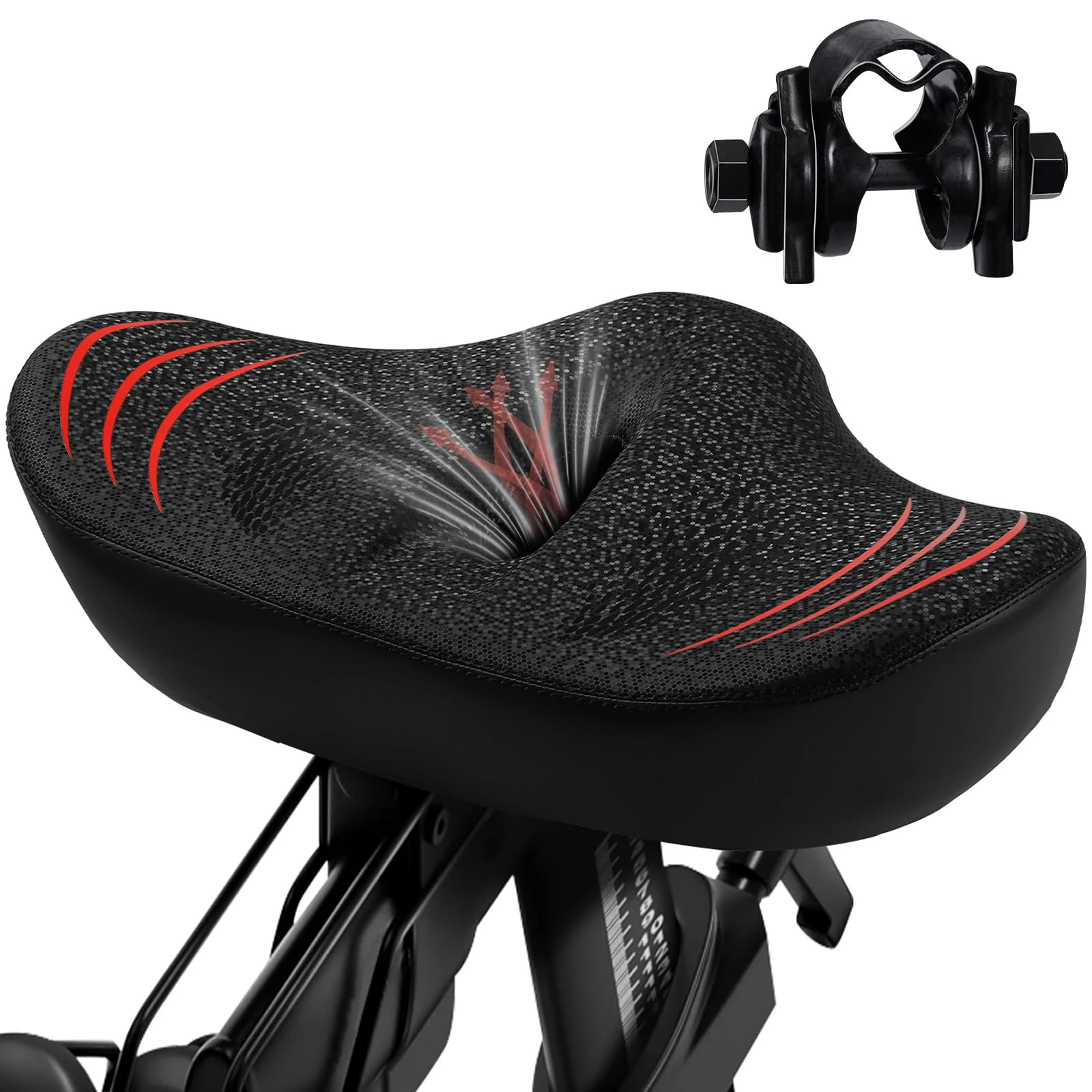 Anti-slip Bike Seat Cushion Extra Wide Breathable Bike Seat Cushion for Men Women Thickened Soft Mtb Road Mountain for Comfort