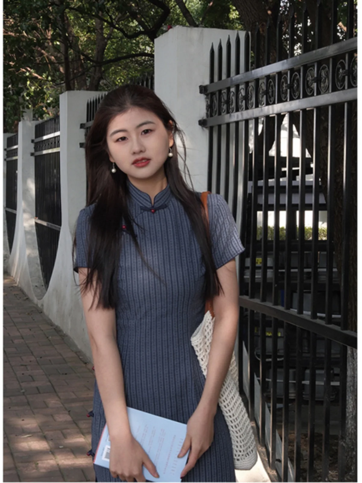 

Ретро-платье в художественном стиле, новое, в китайском стиле, для девушек, приталенное, повседневное, летнее, в стиле Северного Китая.