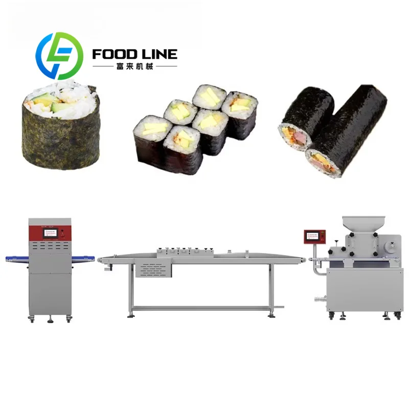 Commercial Sushi Making Production Line Dustproof Shell Works With Sushi Production Line To Maintain Clean Food Production