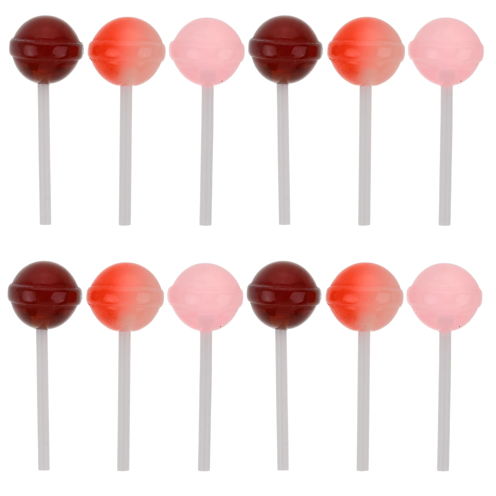 12 Stücke Simulation Lollipop Dekorative Gefälschte Süßigkeiten Requisiten Party Hochzeit Foto Prop Lutscher Szene Ornament Süßigkeiten Requisiten