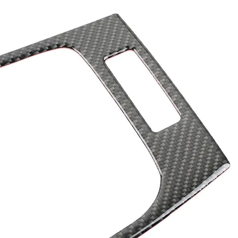 For BMW 3 Series E46 1999 2000 2001 2002 2003 2004 Soft Carbon Fiber Car Interior Gear Shift Panel Trim Frame Cover Decoration