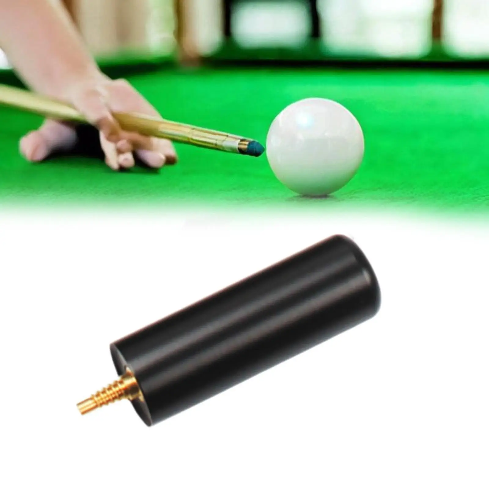 Biliar kolam renang tongkat biliar, tongkat ekstensi panjang 3.15 inci alat Snooker