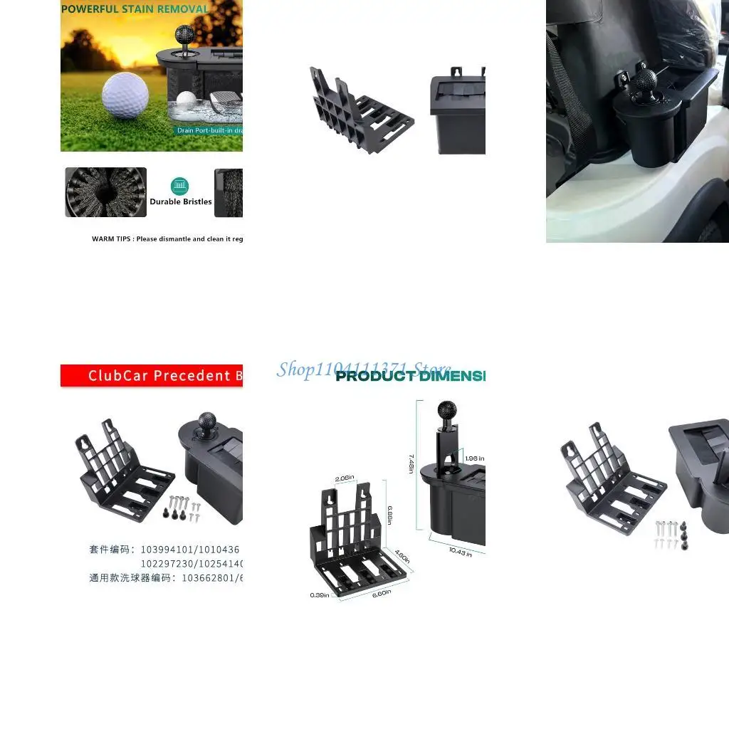 chariot-golf-a-double-citerne-p9fc-nettoyeur-sphere-rondelle-club-norme-codage-multiple