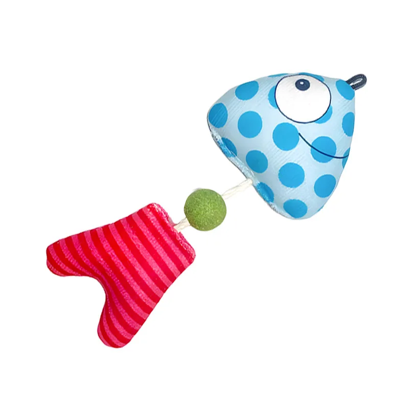 Pet supplies cat mint thin relief teeth cleaning toy lotus fish cartoon plush grinding rod simulated fish fresh breat cat