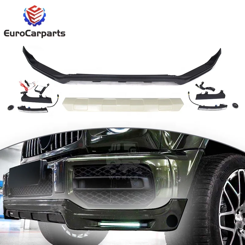 

STLF2019 2020 W464 G63 Front Lip for Face Lift Car New Style pp Front Lip Spoiler Front Bumper Splitter for W464 G63
