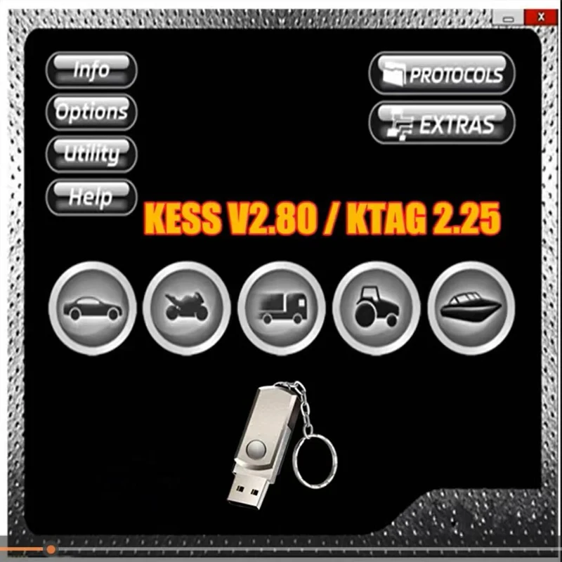 Ksuite 2.80 & Ktag 2.25 de reparaciones para automoviles، camions، bicicletas، جرارات، barcos، متوافق مع K E S V2 V5.017 #5