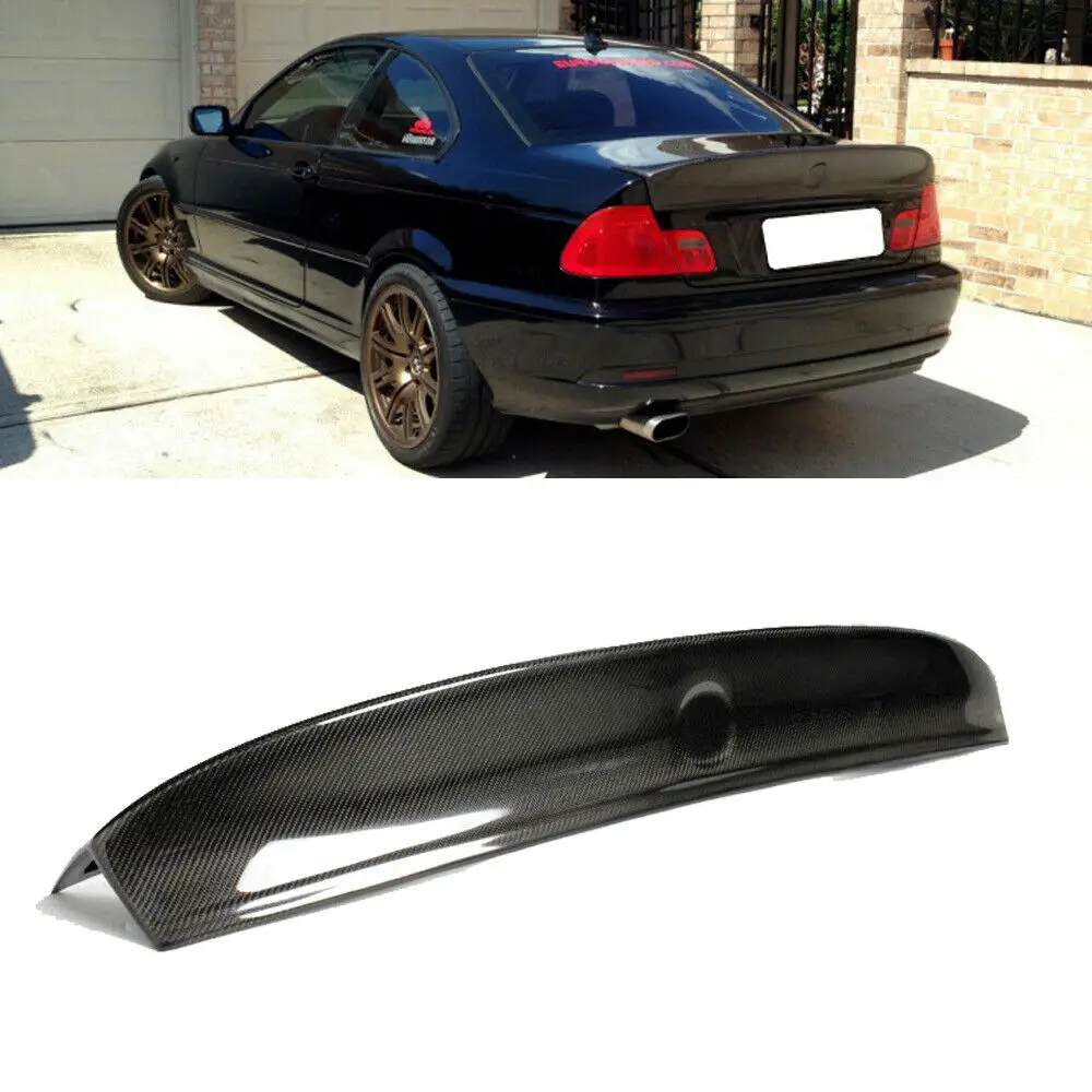 

Carbon Fiber Car Rear Trunk Spoiler Wing Tailgate Lid Splitter Lip For BMW E46 3 Series 2 Door Coupe M Coupe 1999-2006