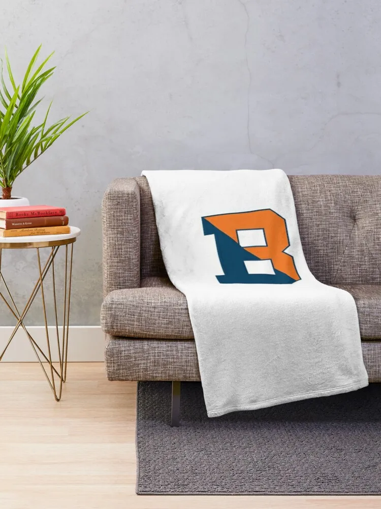 Bucknell B Logo Throw Blanket Multi-Purpose funny gift Dorm Room Essentials Blankets For Baby Blankets