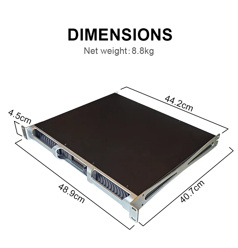 

TLF PFA16KDSP 4-канальный усилитель класса D 1600 Вт со переменным источником питания DSP, PFC, SRM