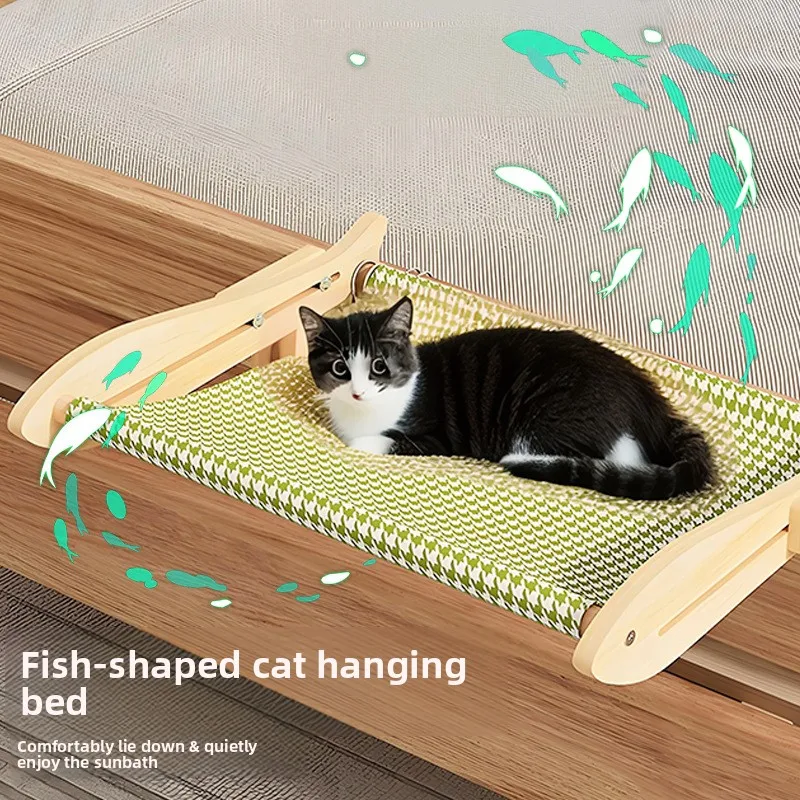 

Весенне-осенний балкон, подвесное гнездо для загара, полка для домашних животных, кровать для кошек, подвесное прикроватное гнездо для домашних животных, гамак