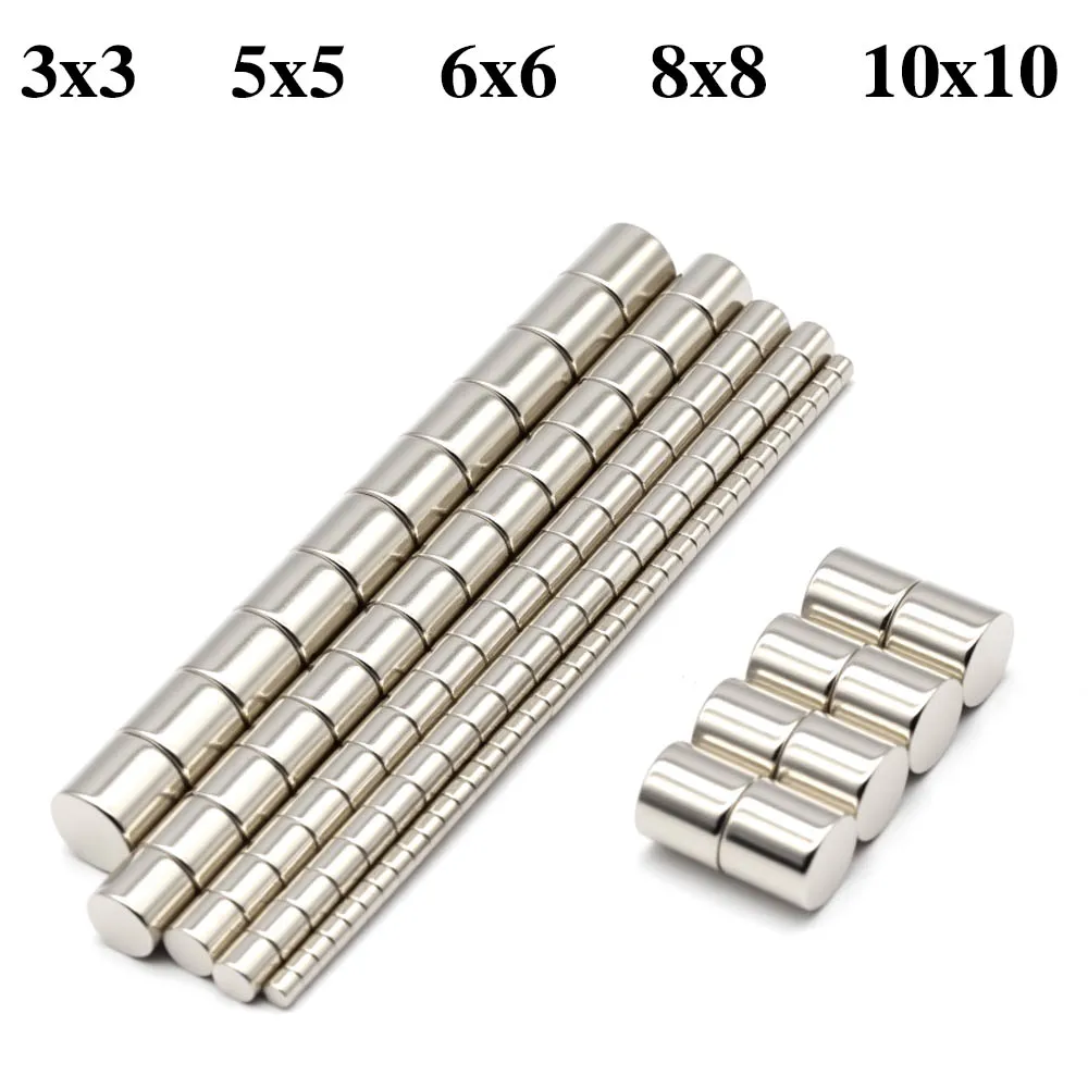 

Super Powerful Magnet Neodymium Magnet NdfeB N35 Strong Permanent Magnetic imanes Refrigerator Magnet 3x3 5x5 10x10mm