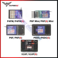 DUMBORC X10FG P6DCG P6FG P6F Mini P4FMG 2.4G 4/6/10CH Gyro Receiver for X6 X4 Transmitter Remote Control RC Car Boat LED Light