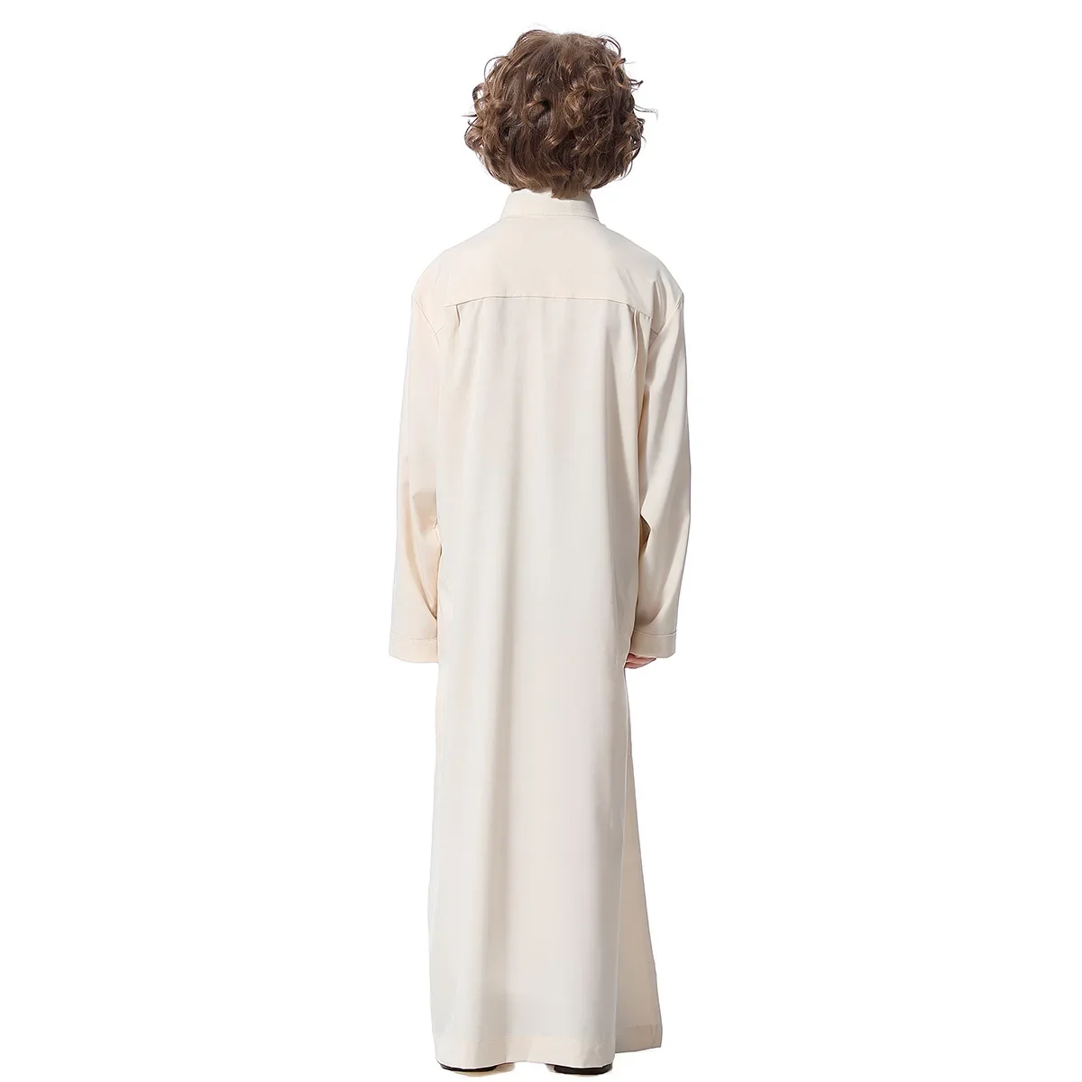 Jungen Kinder islamische muslimische Juba Kaftan Robe arabische Dubai Katar Junge Langarmhemd Abaya Robe Kleid einfarbig