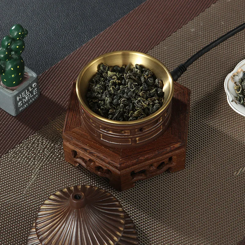 Timed Temperature-controlled Electric Heating Electronic Wood Incense Burner Ceramics Tian Tan Temple Home Meditation Office