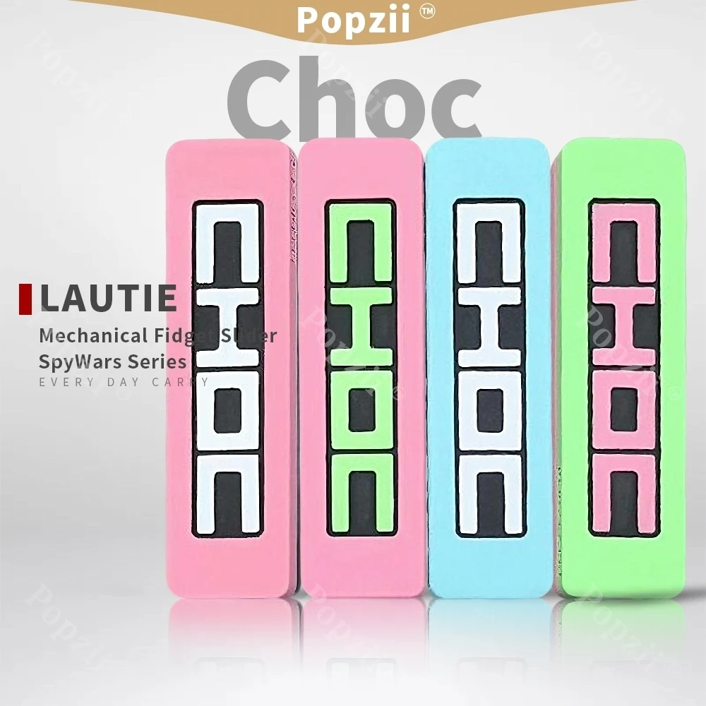 LAUTIE Choc EDC Ceramic Coating Mechanical Push Slider Metal Anti Stresse Fidget Adults Cool Gadget Fidgeting toys