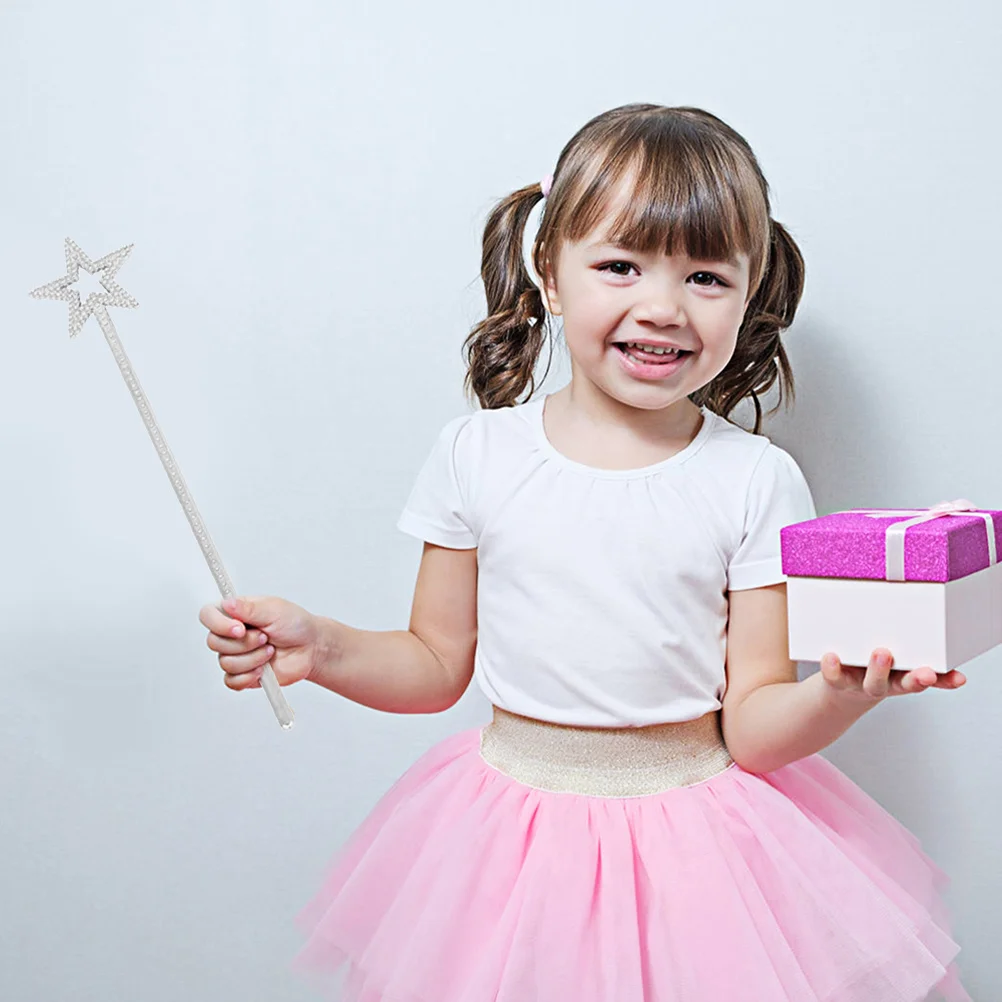 3 szt. różdżek wróżek z motywem gwiazd, wytrzymałe rekwizyty z żywicy plastikowej do cosplayu, akcesoria do przebierania się dla dzieci na imprezy, magiczne akcesoria do różdżek.