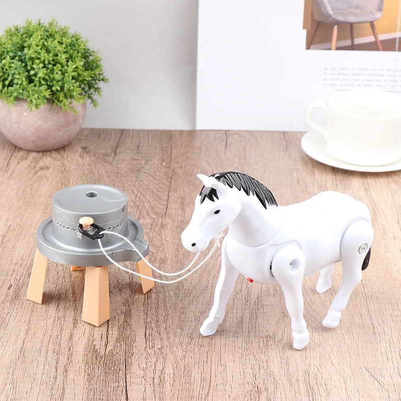 Electric Horse Toy Install Easily Multipurpose Playing Hand-brain Collaboration Electric Horse Toy With Light Sound for Kids