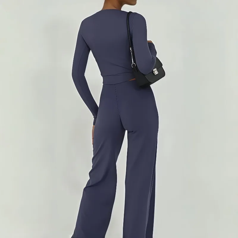 

Женский осенне-зимний плотный комплект для йоги, универсальный быстросохнущий комплект упражнений для бега и отдыха на открытом воздухе, фитнес-костюм