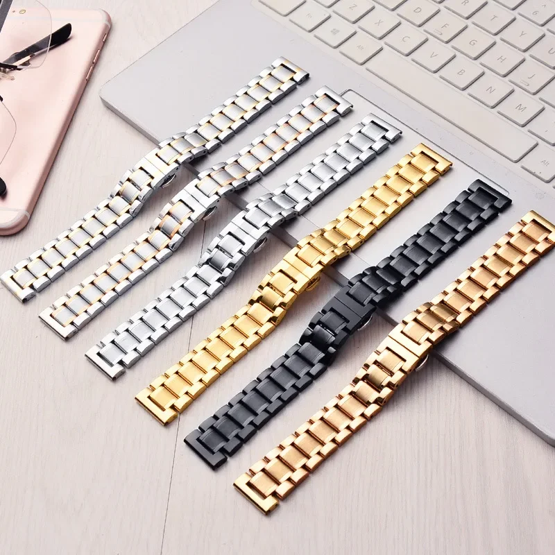 watch bracelet For any brand wristband stainless steel 14 16 18 19 20 21 22 24mm with Curved strap accessories bands