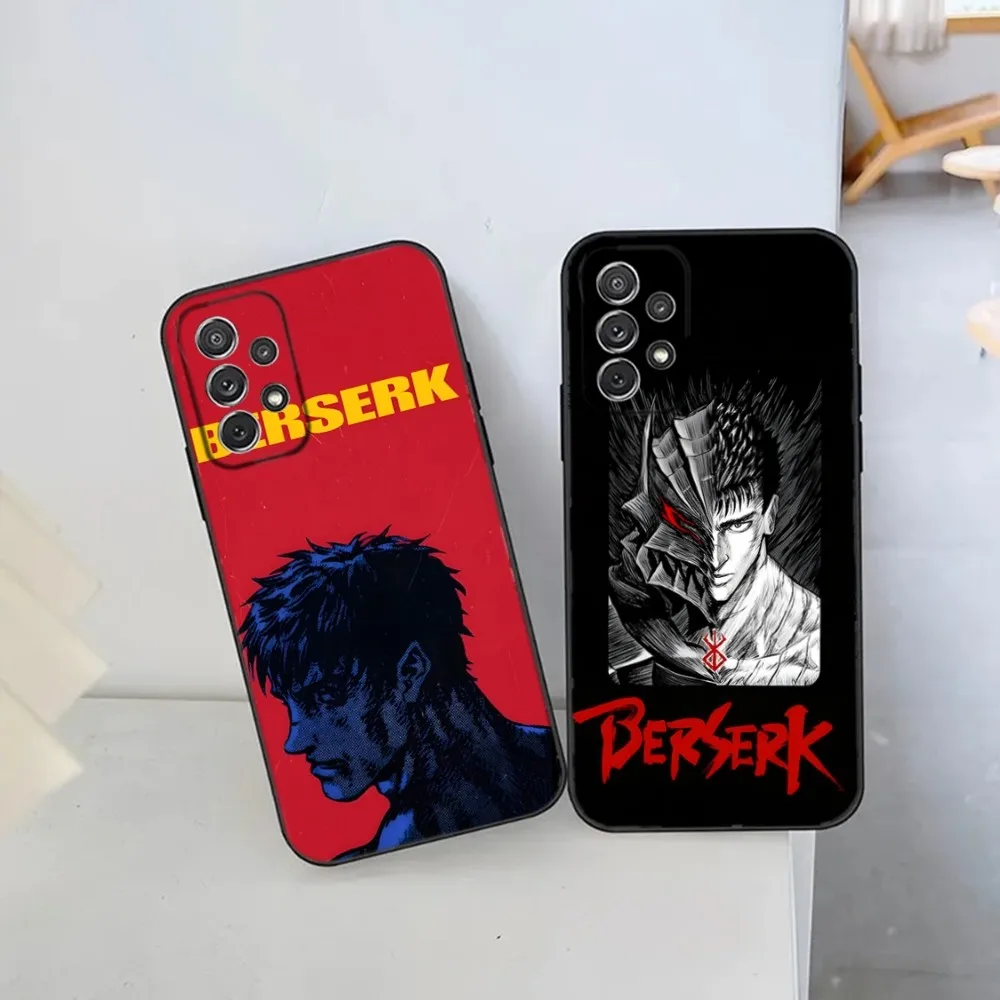 

Anime B-BerserkS Guts Phone Case For Samsung S25,S24 Ultra,S20,S30 plus,S22 plus,S23,S30 ultra 5G Silicone Cover