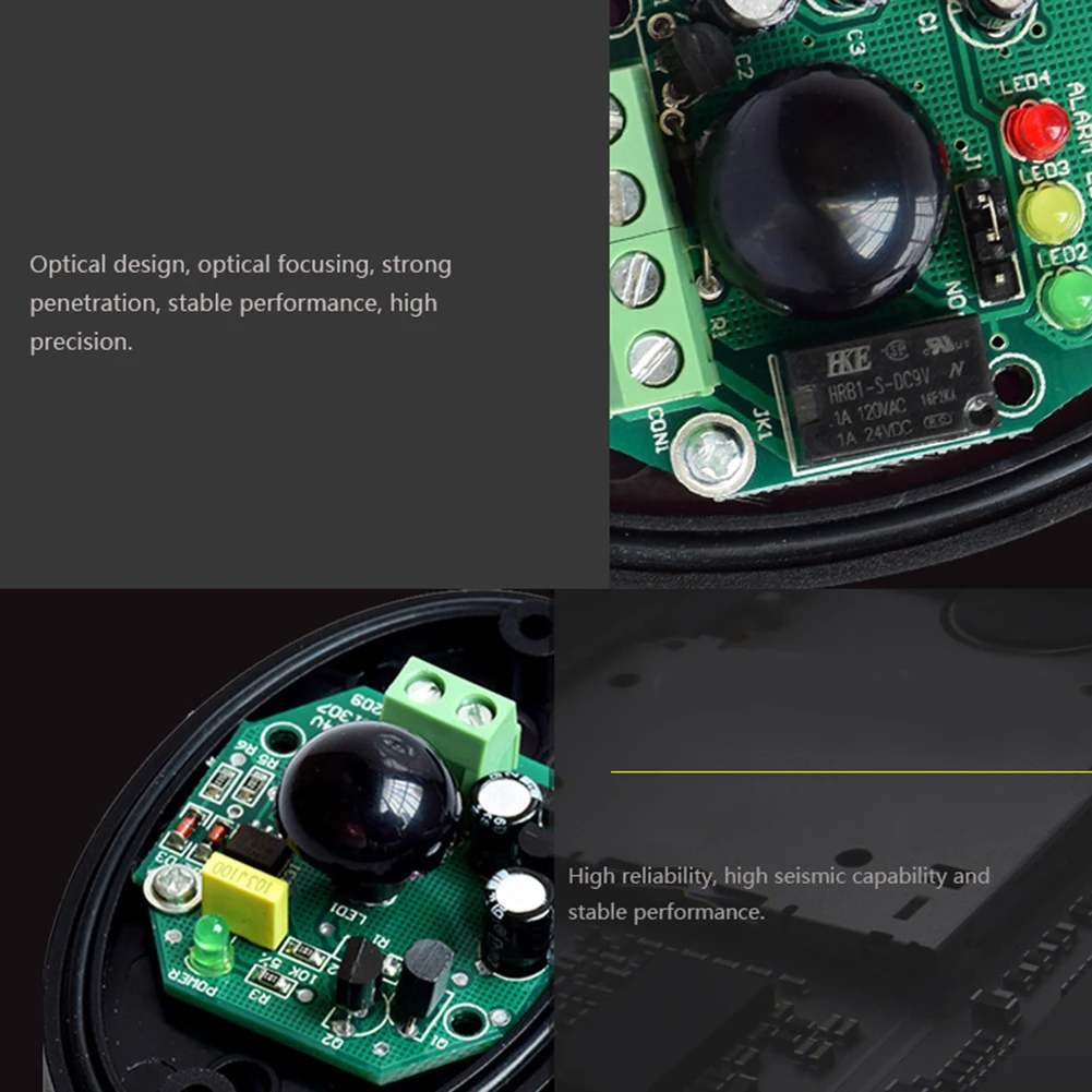 20m Waterproof Active Photoelectric Single-beam Infrared Sensor DC12~24V Active Infrared Beam Sensor for Garage Gate Door