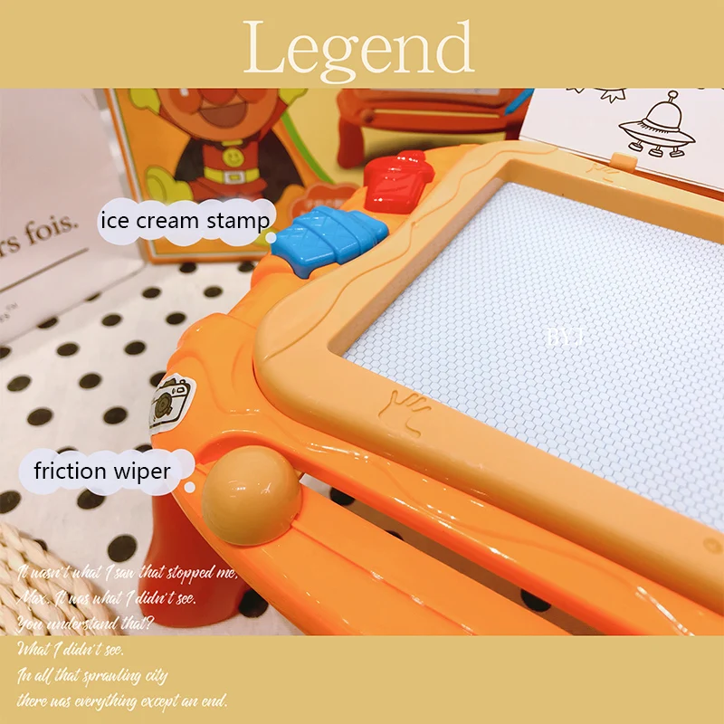 Big Size Magnetic Drawing Graffiti Board Toys Kids Sketch Pad Doodle Cartoon Painting With Pen Toy Learning Reusable Toy