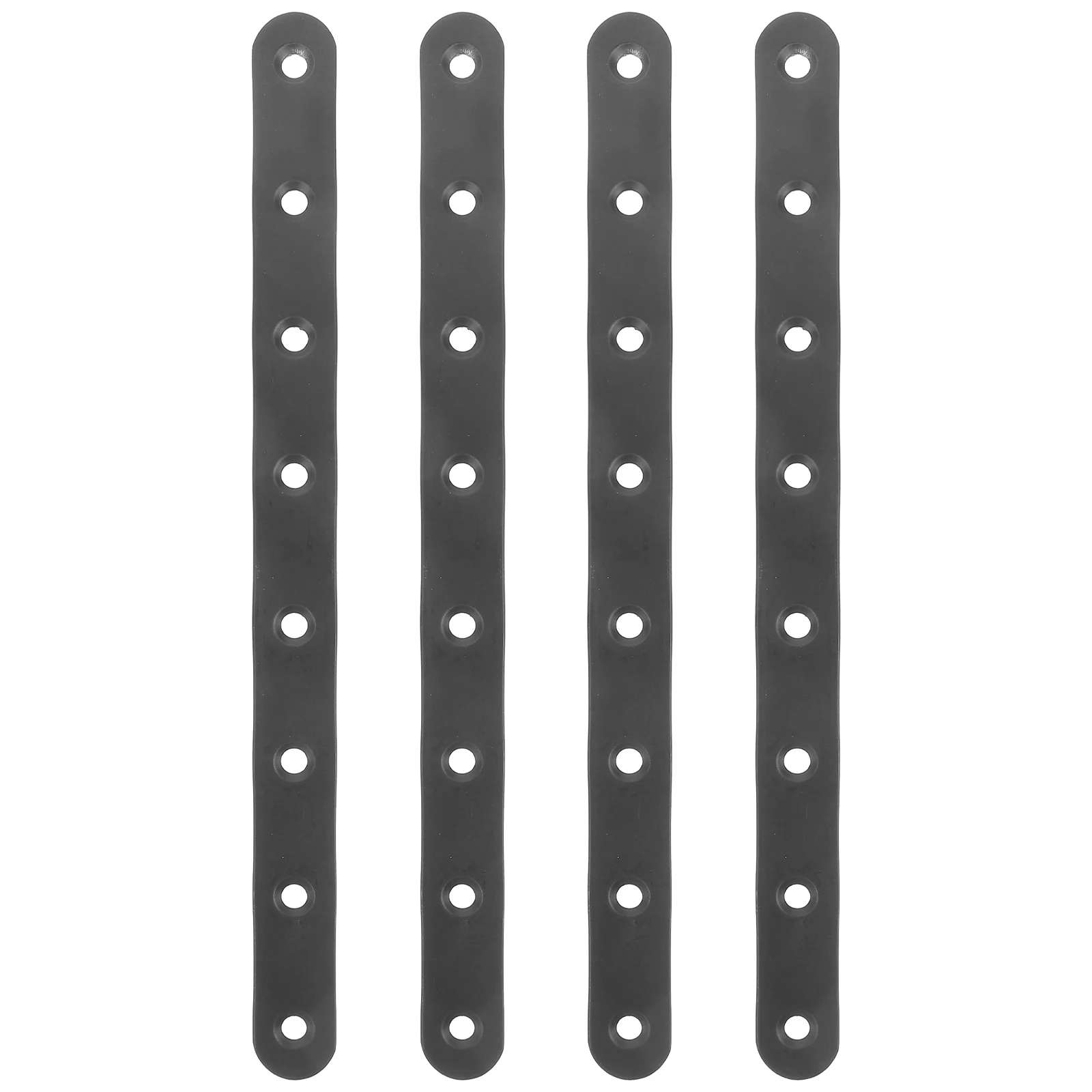 

4pcs Straight Bracket Angle Inch 250mm Black Connectors for Wood Fence Bookshelf Cabinet Heavy Duty Metal Brackets