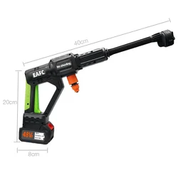 1000W 200Bar Wireless Car Washer High Pressure Car Wash Water Gun Portable Car Washing Machine for 48Vf Makita Battery
