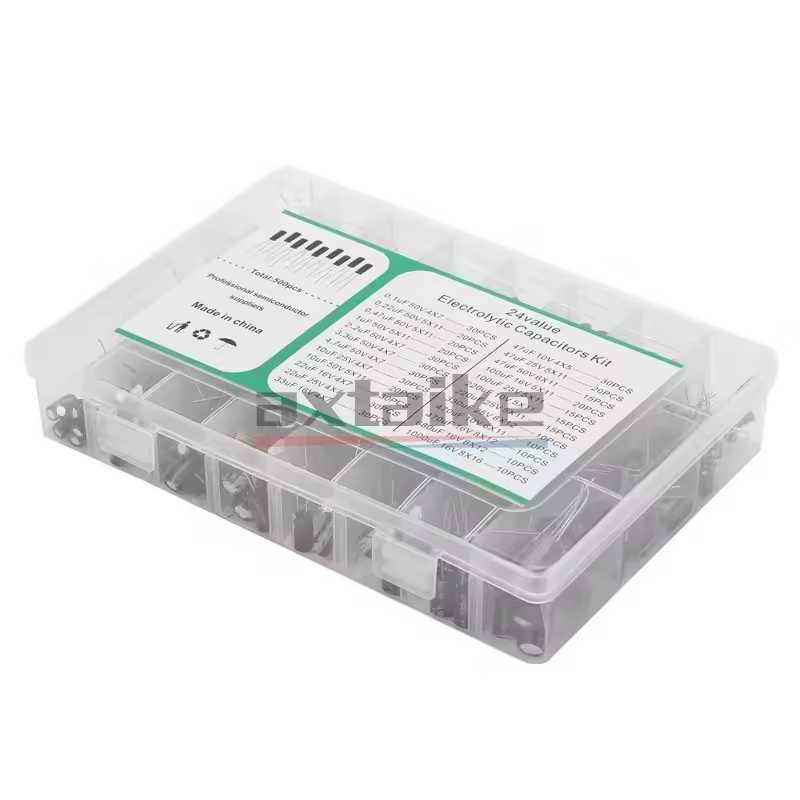 120/200/500Pcs 16V 25V 50V 0.1uF - 1000uF Aluminum Electrolytic Capacitor Assorted Kit Box 1uF 4.7uF 10uF 47uF 220uF 330uF 470uF - Image 8