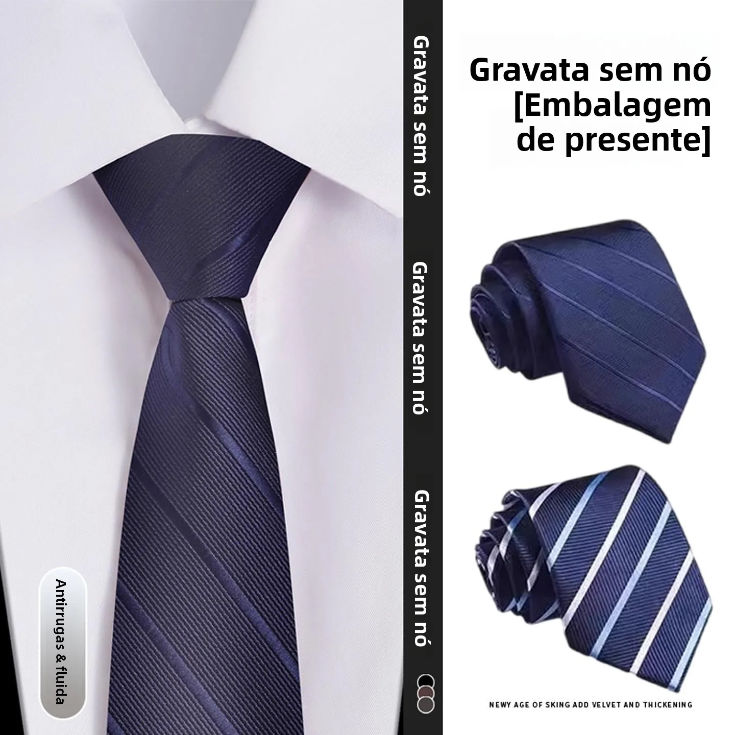 gravata-masculina-artesanal-de-8cm-para-negocios-e-casamentos-cinza-escuro-com-ziper-sem-necessidade-de-amarrar-padrao-li