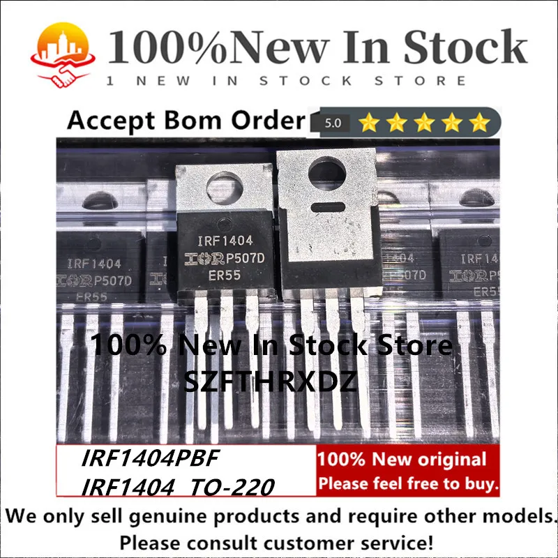 SZFTHRXDZ 100% NOVO ORIGINAL IRF1404PBF TO-220 IRF1404 TO220 MOSFET 40V 202A