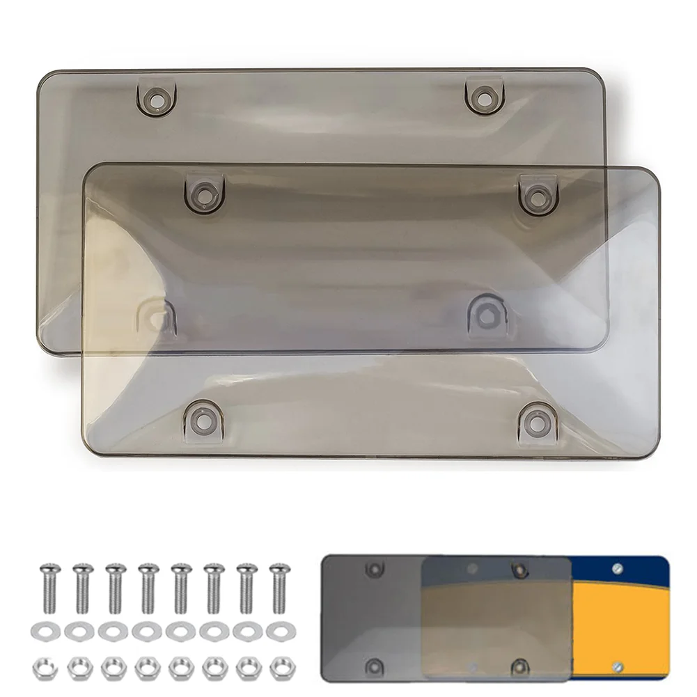 2Pcs Car License Plate Frame Cover Shield License Protector Cover 310*160mm License Plate Cover Car License Plate Frame