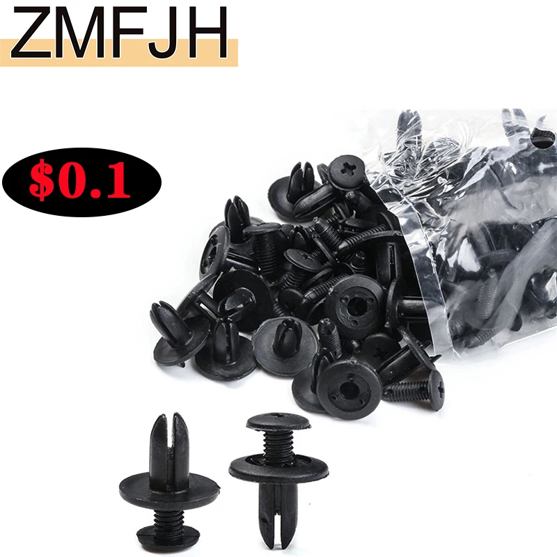 10Pcs/20pcs/30pcs 8mm Car Clips Fastener Car Body Push Retainer Bumper Door Trim Panel Retainer Fastener Kit Car Accessories