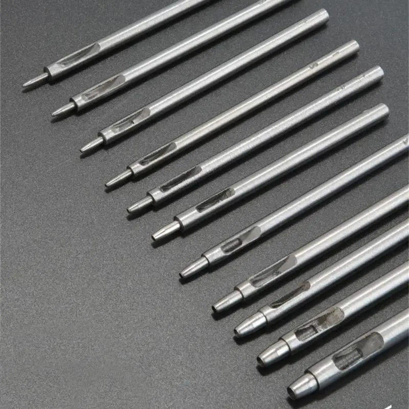 103 ° C ROURD ACCIETTO Punteggiatore cavo cavo da 0,5 mm a 4 mm Strumento punzonatura in pelle Craft Craft Hole per