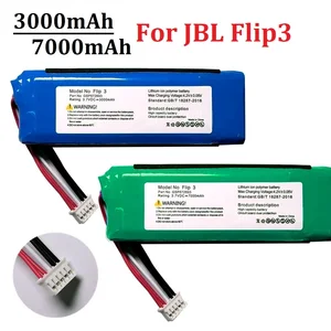 Baterai Asli untuk JBL Flip 3 Flip3 3000/7000mAh GSP872693 P763098 03 Speaker Pemutar Baterai Isi Ulang 6 baterai jbl flip 3 penjualan terbaik - №