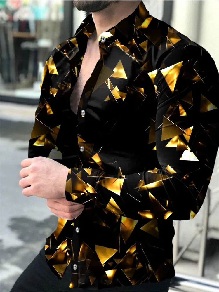 

Casual Printed Long Sve Thin irt Spring Autumn Summer Youth Faion Slim Fit European Sle Summer Floral Pattern irt